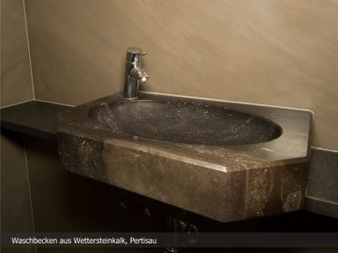 Waschbecken aus Wettersteinkalk - Pertisau